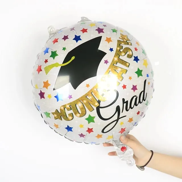 بالون هيليوم فويل لحفلة التخرج شكل كاب التخرج